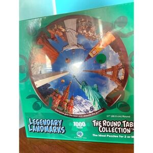 New Legendary Landmarks 1000 Piece Puzzle 27" Circle The Round Table Collection